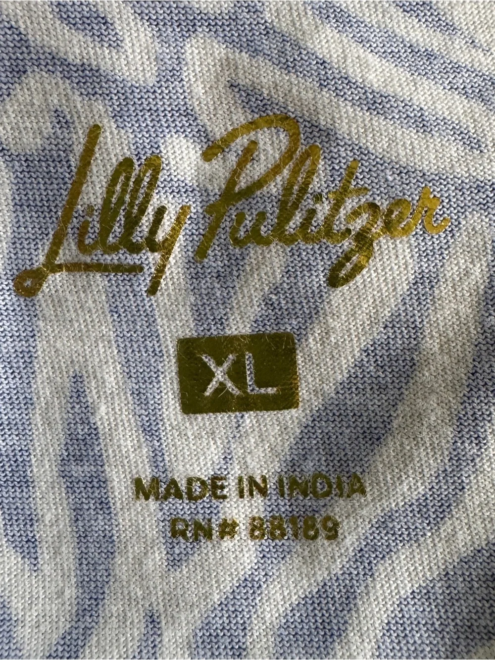 Lilly Pulitzer Blue and White Printed Shift Dress - Picture 7 of 13
